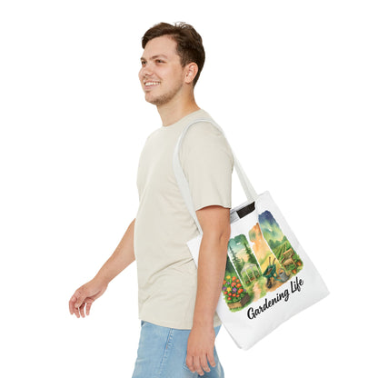Gardening Life Tote Bag | Gardening Accessory, Shopping Bag, Gift for Gardeners, Floral Design, Reusable Tote