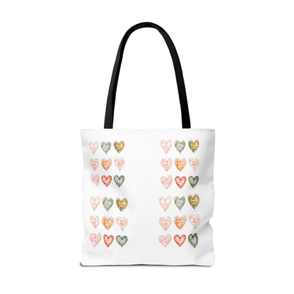 Mom Heart Design Tote Bag, Gift For Her, Shopping, Beach or Library Carryall