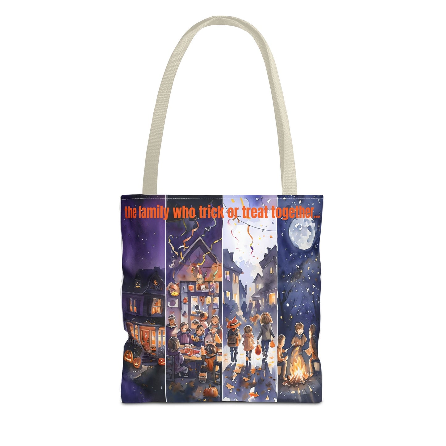 Family Halloween Tote Bag, Trick or Treat Bag, Seasonal Shopping Tote, Fall Festival Bag, Cute Halloween Gift, Spooky Accessories