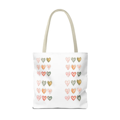 Mom Heart Design Tote Bag, Gift For Her, Shopping, Beach or Library Carryall