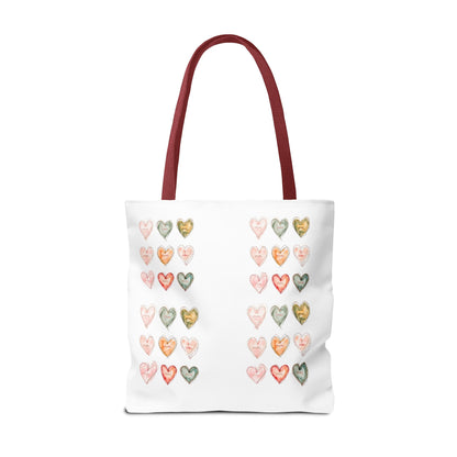 Mom Heart Design Tote Bag, Gift For Her, Shopping, Beach or Library Carryall