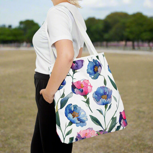 floral tote bag
