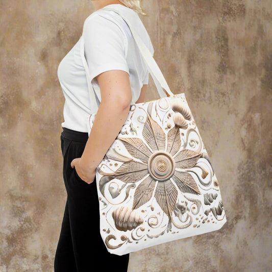 nautical boho tote bag