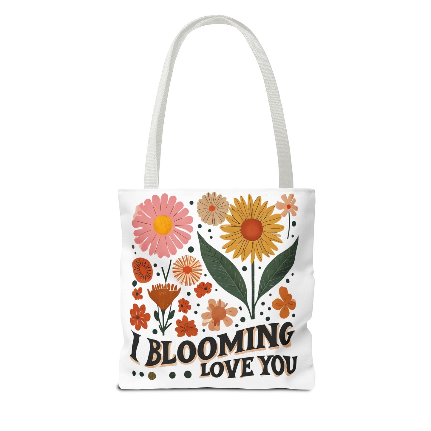 Floral Tote Bag - "I Blooming Love You" - Perfect Gift for Birthdays, Mother's Day, or Spring Celebrations, Floral Shopping Bag, [...]
