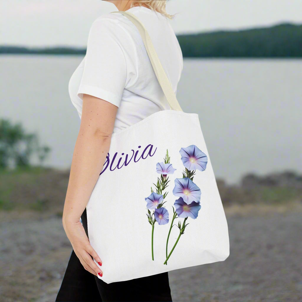 personalize birth month tote bag