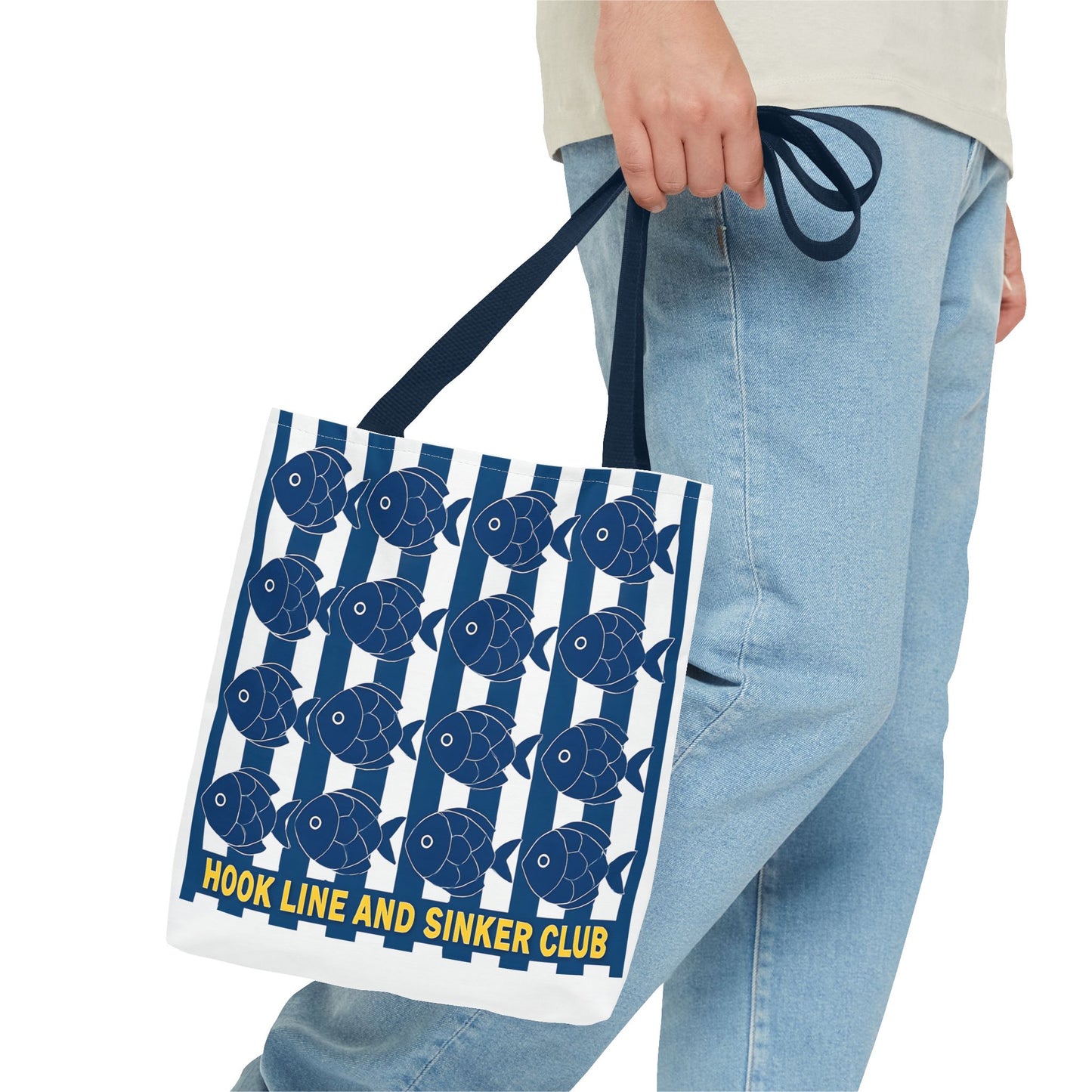 Fishing Tote Bag - Hook Line and Sinker Club - Gift for Anglers, Beach Lovers, Eco-Friendly, Fishing Accessories, Summer