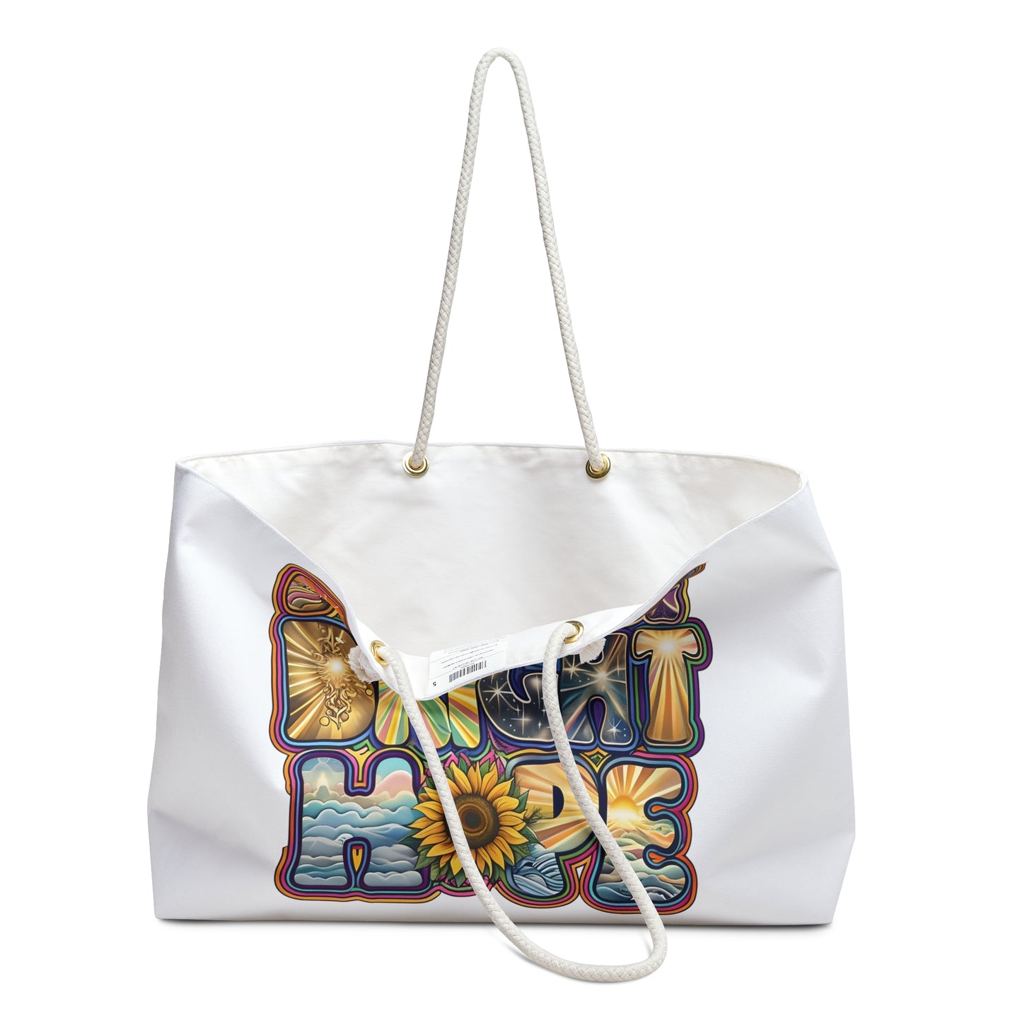 Perfect Bright Hope Weekender Bag, Stylish Travel Tote, Weekend Getaway, Inspirational Gift, Uplifting Accessory