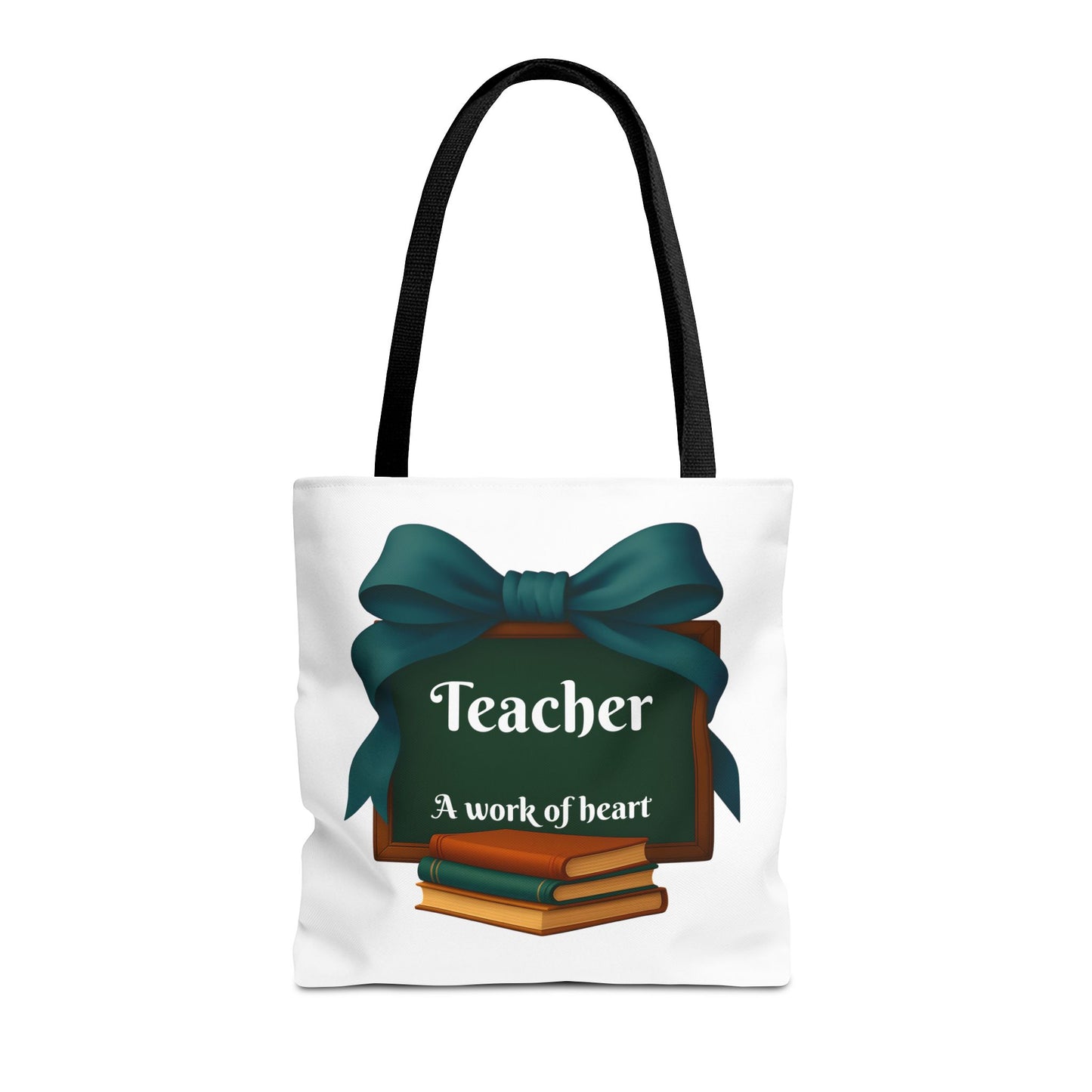 Personalize Unisex Teacher Appreciation Tote Bag, Gift for Educators, Back to School, Messy Coquette Design