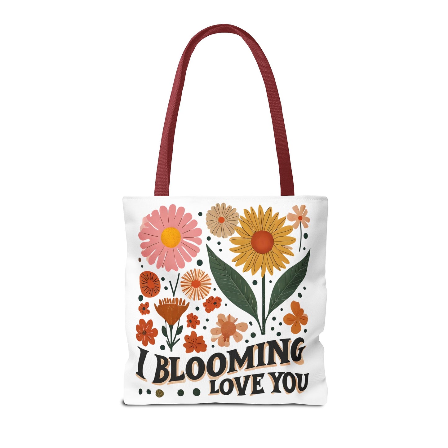Floral Tote Bag - "I Blooming Love You" - Perfect Gift for Birthdays, Mother's Day, or Spring Celebrations, Floral Shopping Bag, [...]