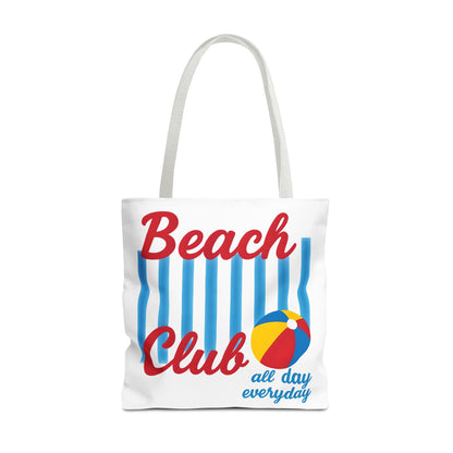 Beach Club Tote Bag, Fun Summer Accessory, Vacation Essential, Stylish Beach Bag, Gift for Beach Lovers, All Day Everyday