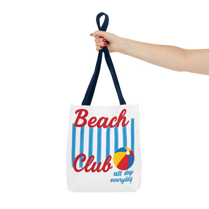 Beach Club Tote Bag, Fun Summer Accessory, Vacation Essential, Stylish Beach Bag, Gift for Beach Lovers, All Day Everyday