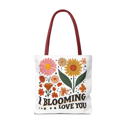 Floral Tote Bag - "I Blooming Love You" - Perfect Gift for Birthdays, Mother's Day, or Spring Celebrations, Floral Shopping Bag, [...]