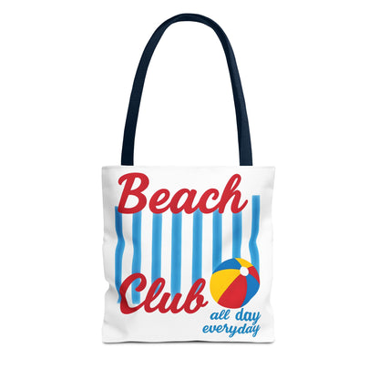 Beach Club Tote Bag, Fun Summer Accessory, Vacation Essential, Stylish Beach Bag, Gift for Beach Lovers, All Day Everyday