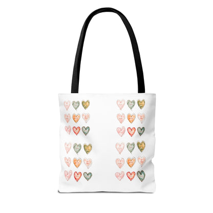 Mom Heart Design Tote Bag, Gift For Her, Shopping, Beach or Library Carryall