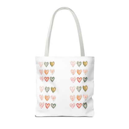 Mom Heart Design Tote Bag, Gift For Her, Shopping, Beach or Library Carryall