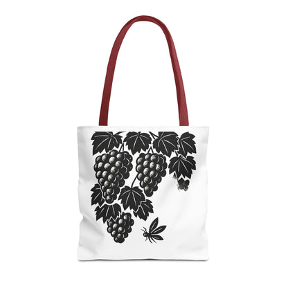 Grape Vine Tote Bag - Stylish Reusable Shopping Bag, Gift for Wine Lovers, Farmers Market Accessory, Elegant Floral Design