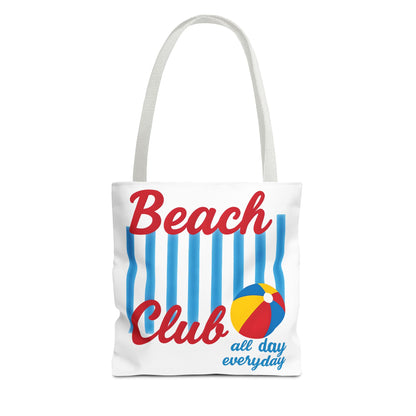 Beach Club Tote Bag, Fun Summer Accessory, Vacation Essential, Stylish Beach Bag, Gift for Beach Lovers, All Day Everyday