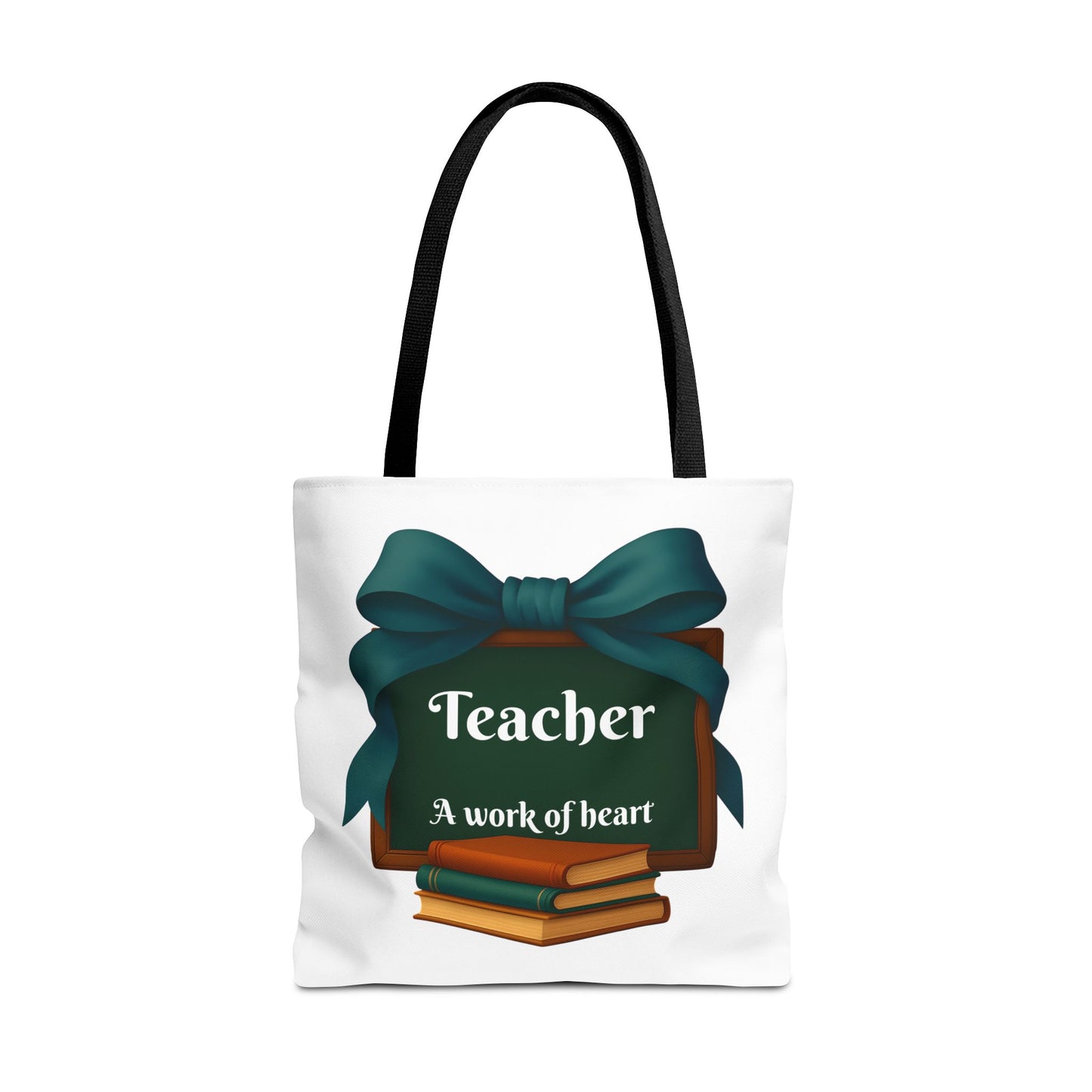 Personalize Unisex Teacher Appreciation Tote Bag, Gift for Educators, Back to School, Messy Coquette Design