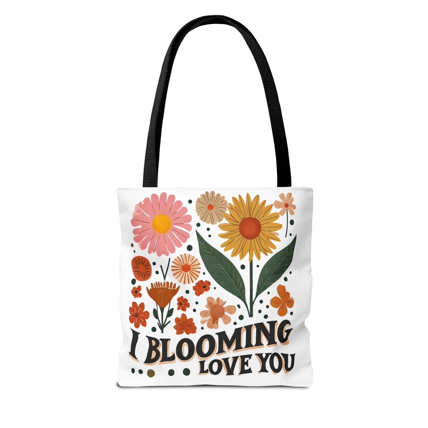 Floral Tote Bag - "I Blooming Love You" - Perfect Gift for Birthdays, Mother's Day, or Spring Celebrations, Floral Shopping Bag, [...]